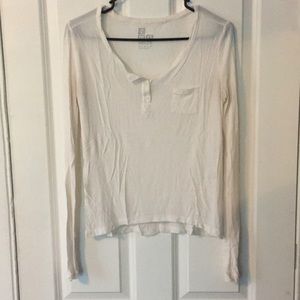 Light weight, white long sleeve shirt